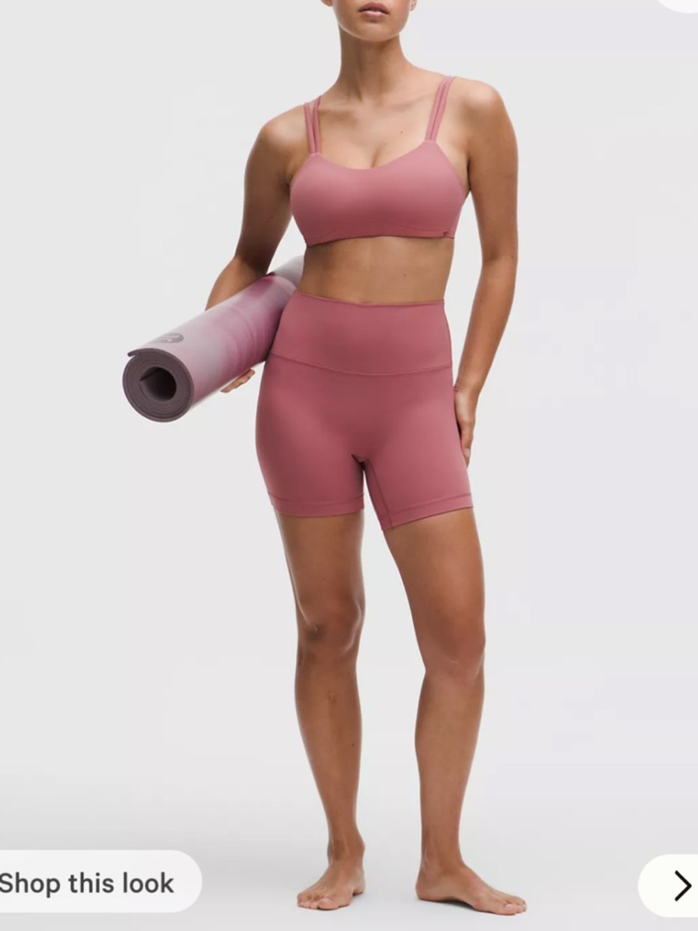 lululemon athletica Women's Align Shorts  Athletic Shorts in a raspberry Pink